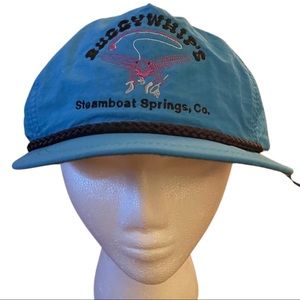 Vintage blue and black imperial headwear made in USA hat